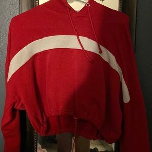 Forever 21 Cropped Tie Hoodie